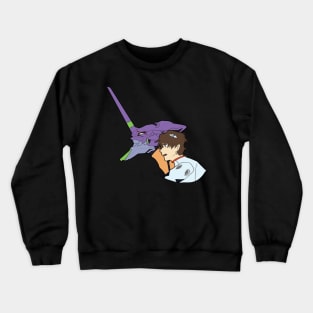 Shinji Ikari and Unit 01 Crewneck Sweatshirt